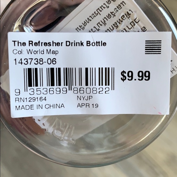 Typo The Refresher Drink World Map Water Bottle With Straw - Picture 6 of 8